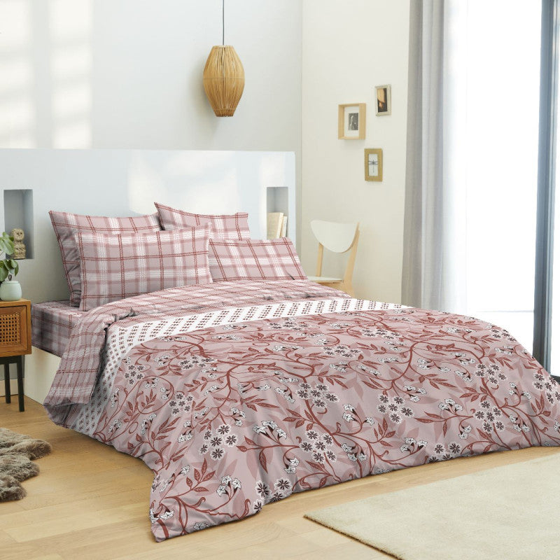 Pack Complet Housse de couette  Imprimé 260 x 240 cm - Drap housse 160 x 200 cm 5 modèles au choix
