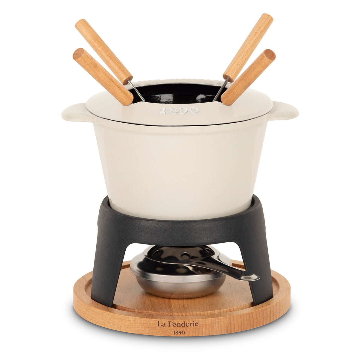 MONT JOLY Service à fondue en fonte 4 personnes