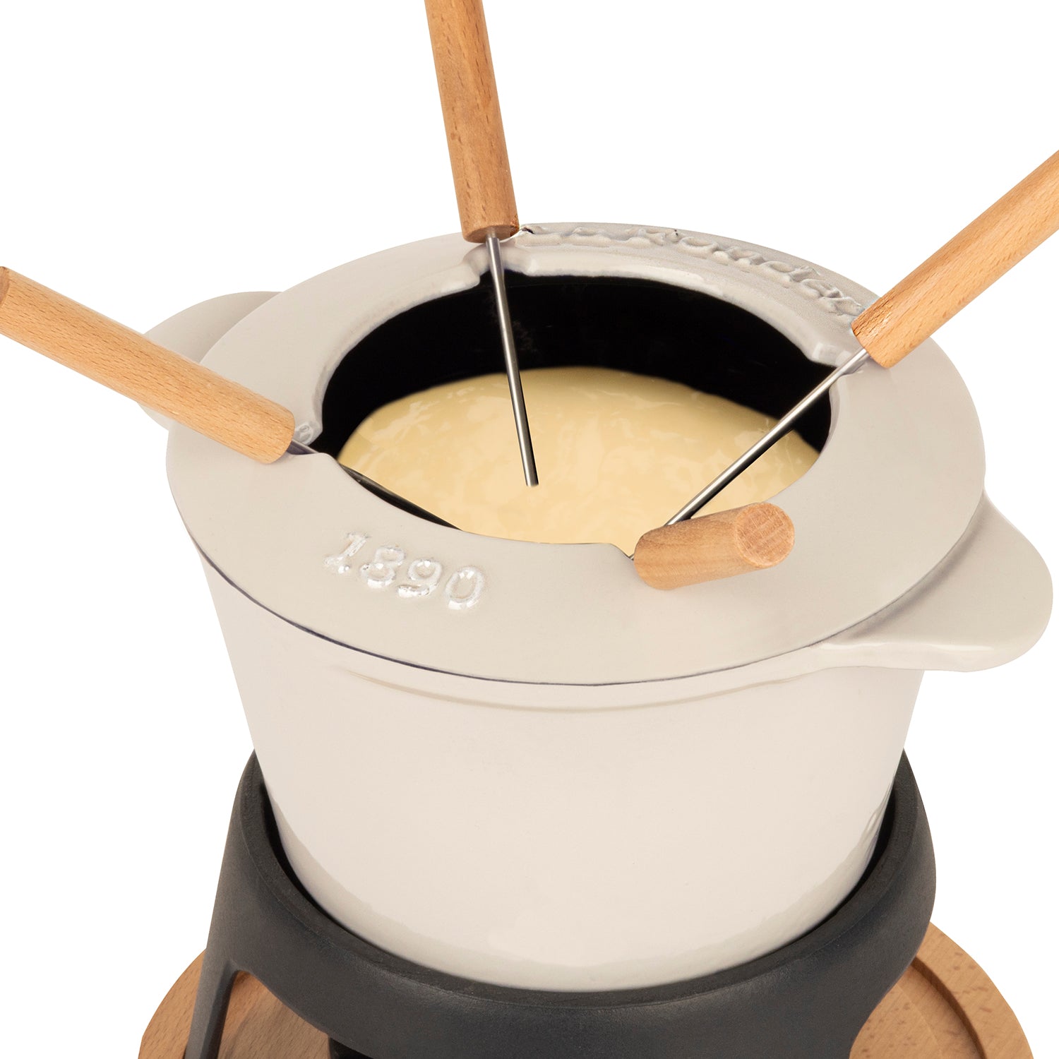 MONT JOLY Service à fondue en fonte 4 personnes