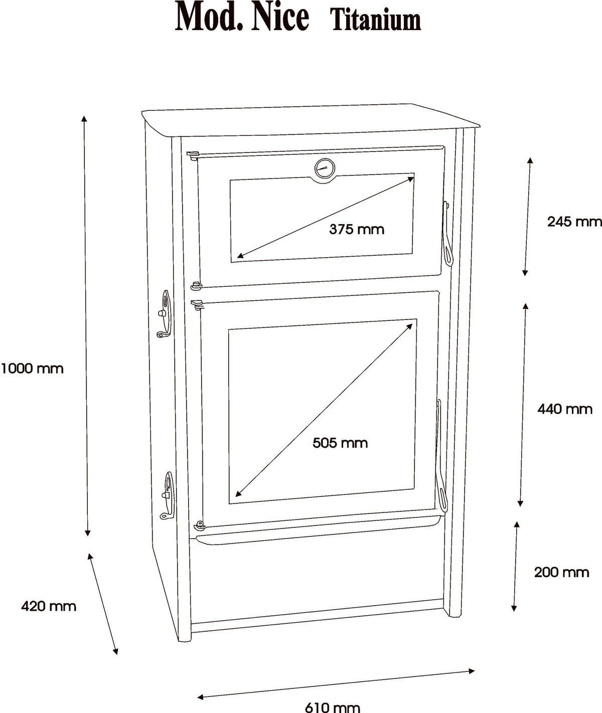 Poêle à bois Nice - 11 kW - 320 m3 - A+