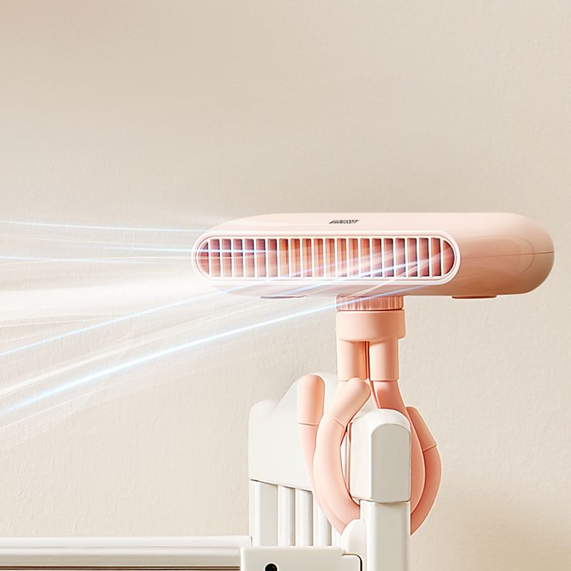 Ventilateur portable compact rose