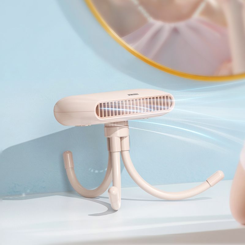 Ventilateur portable compact rose