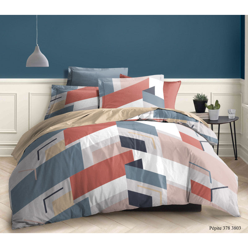 Parure de couette 3 Pièces réversible 260 x 240 cm 18 modèles au choix