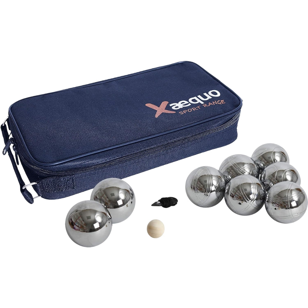 Jeu de Pétanque en Métal – 8 Boules avec Housse de Transport, Cochonnet et Cordon de Mesure