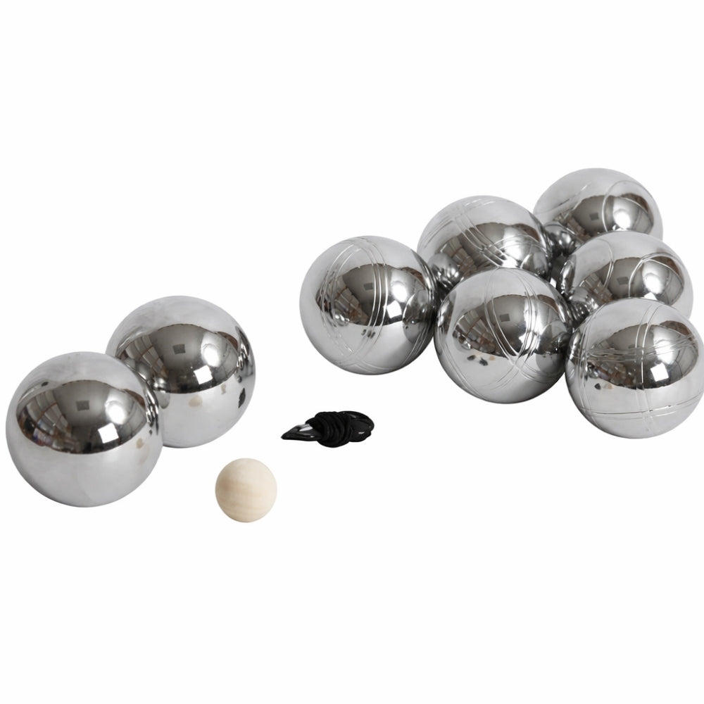 Jeu de Pétanque en Métal – 8 Boules avec Housse de Transport, Cochonnet et Cordon de Mesure