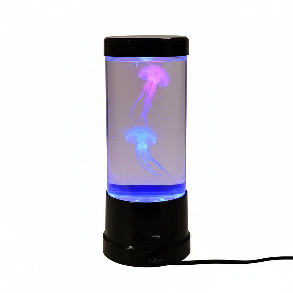 Lampe Aquarium Méduse LED – 2 Méduses Colorées, Changement Automatique, Double Alimentation