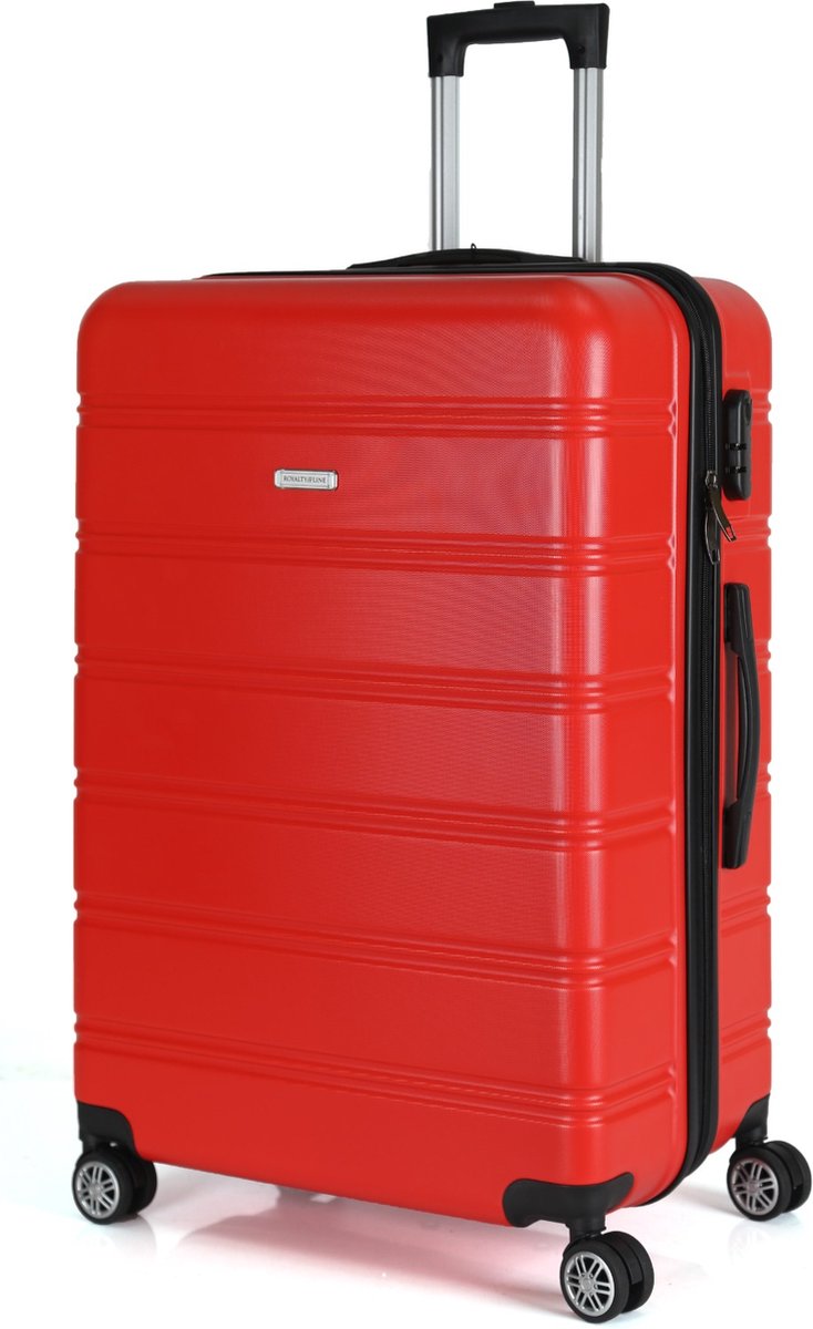 Set 3 valises 36-67-98 litres ABS avec 4 roulettes Rouge