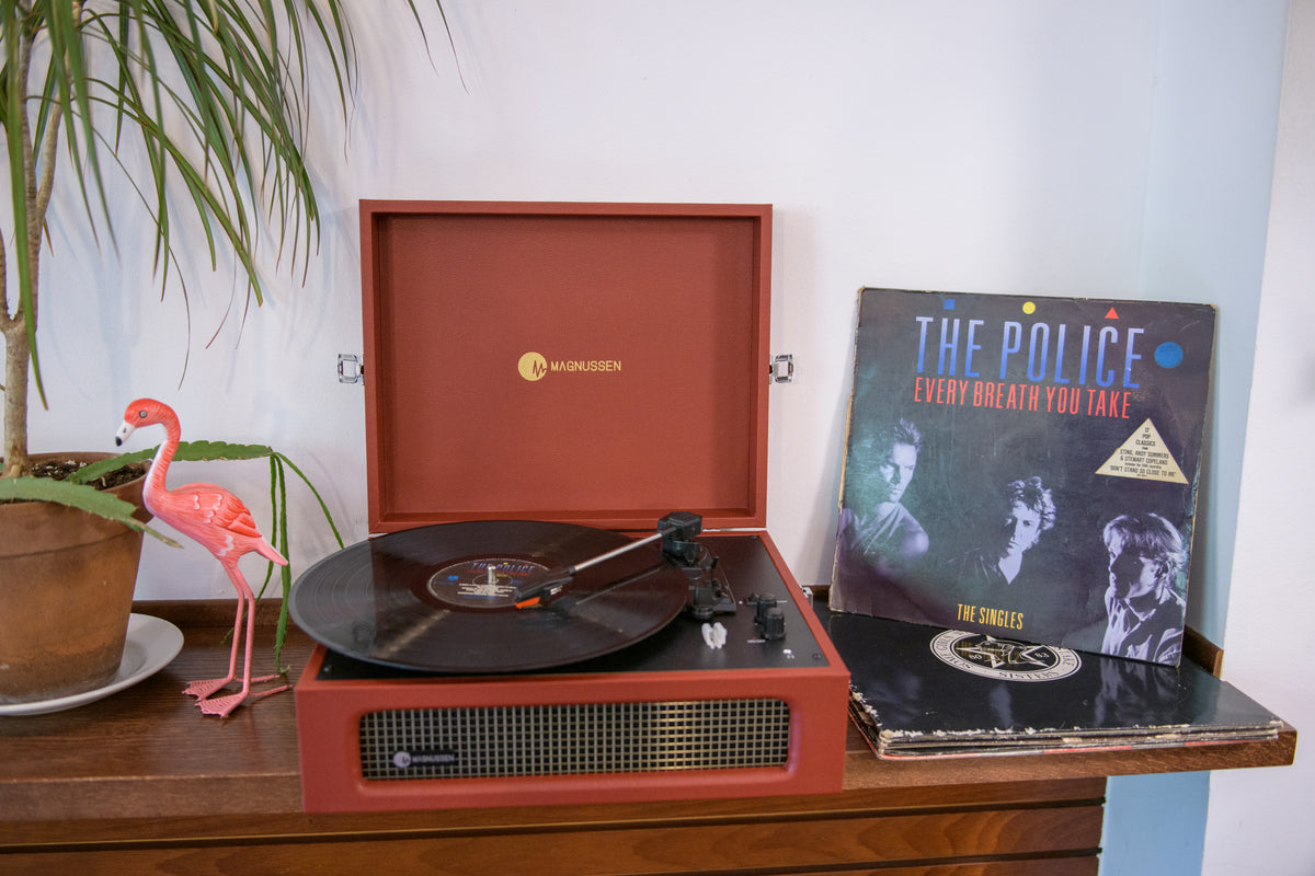 Platine vinyle T1 - rouge