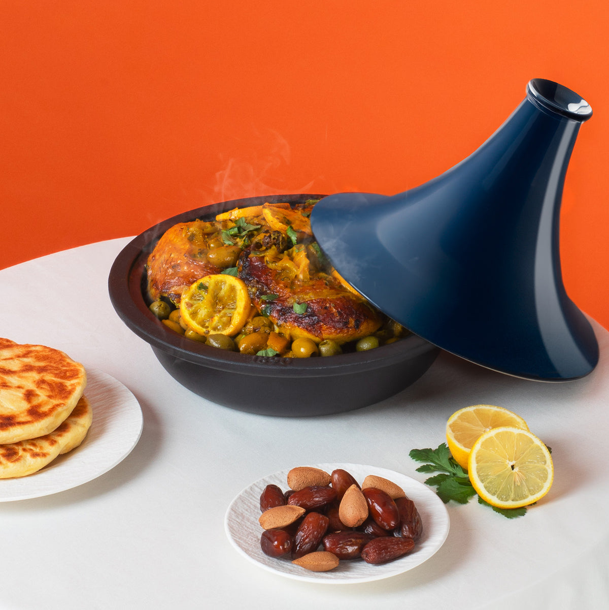 Tajine en fonte 2,5 L Bleu