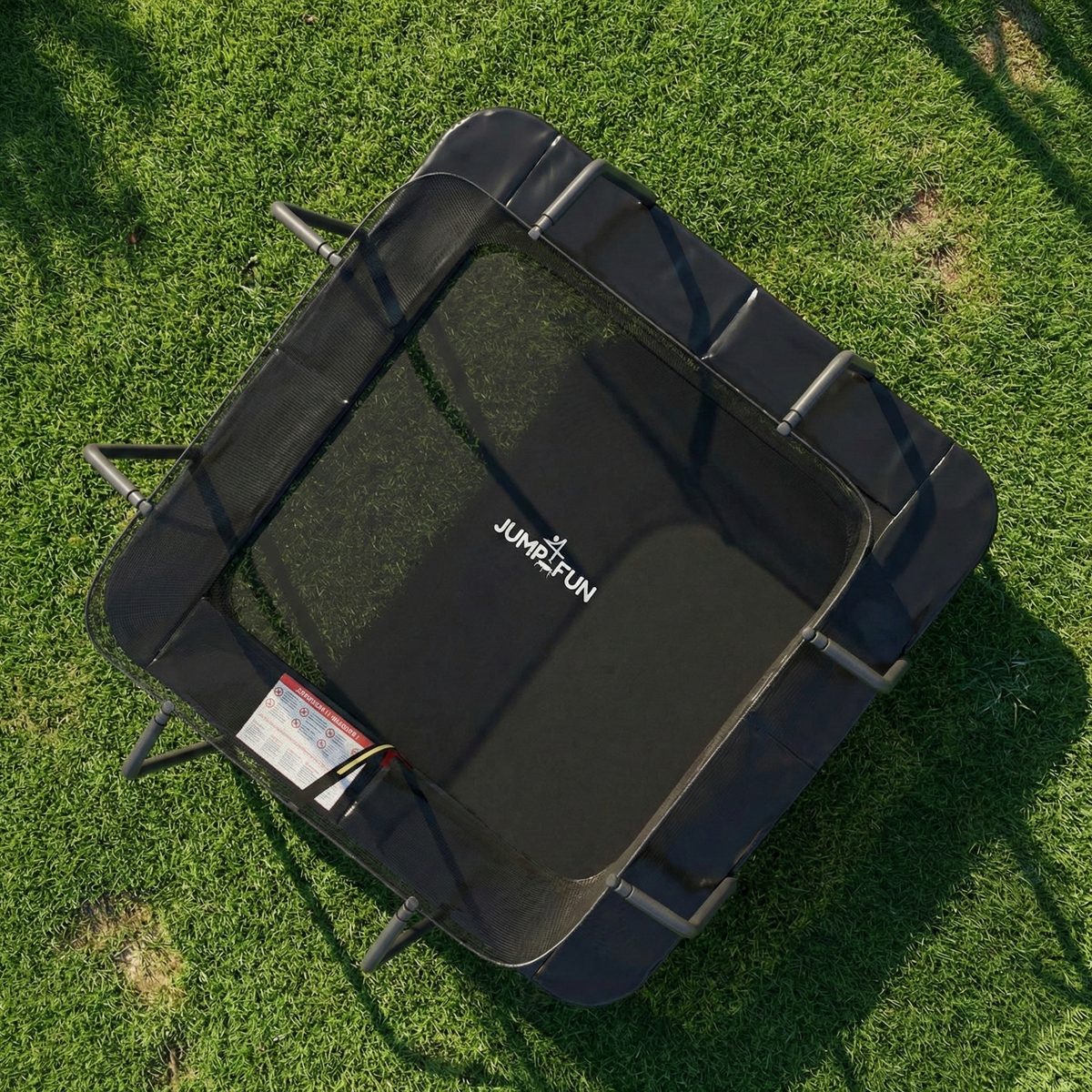Trampoline Carré Noir 8 x 8FT