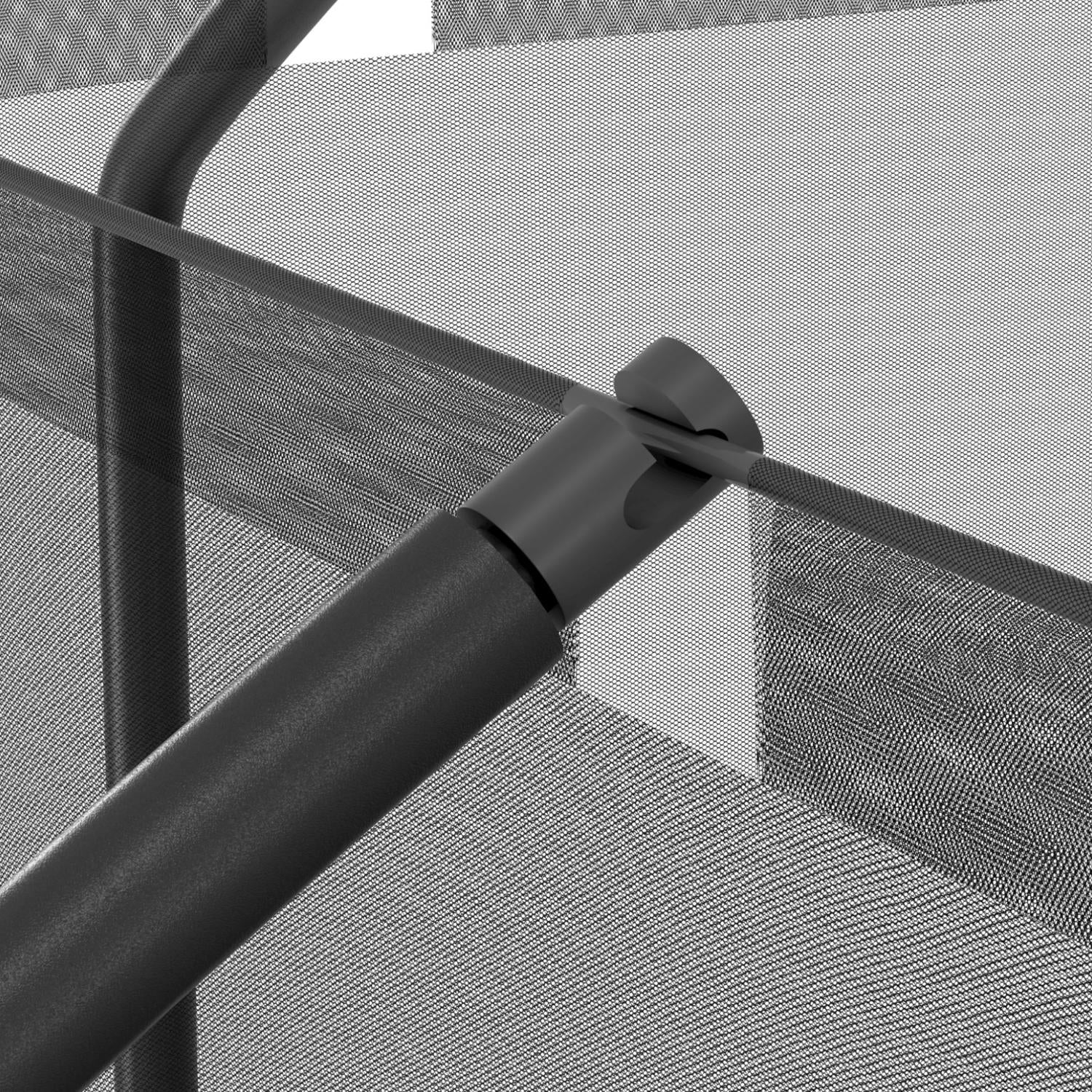 Trampoline Carré Noir 8 x 8FT