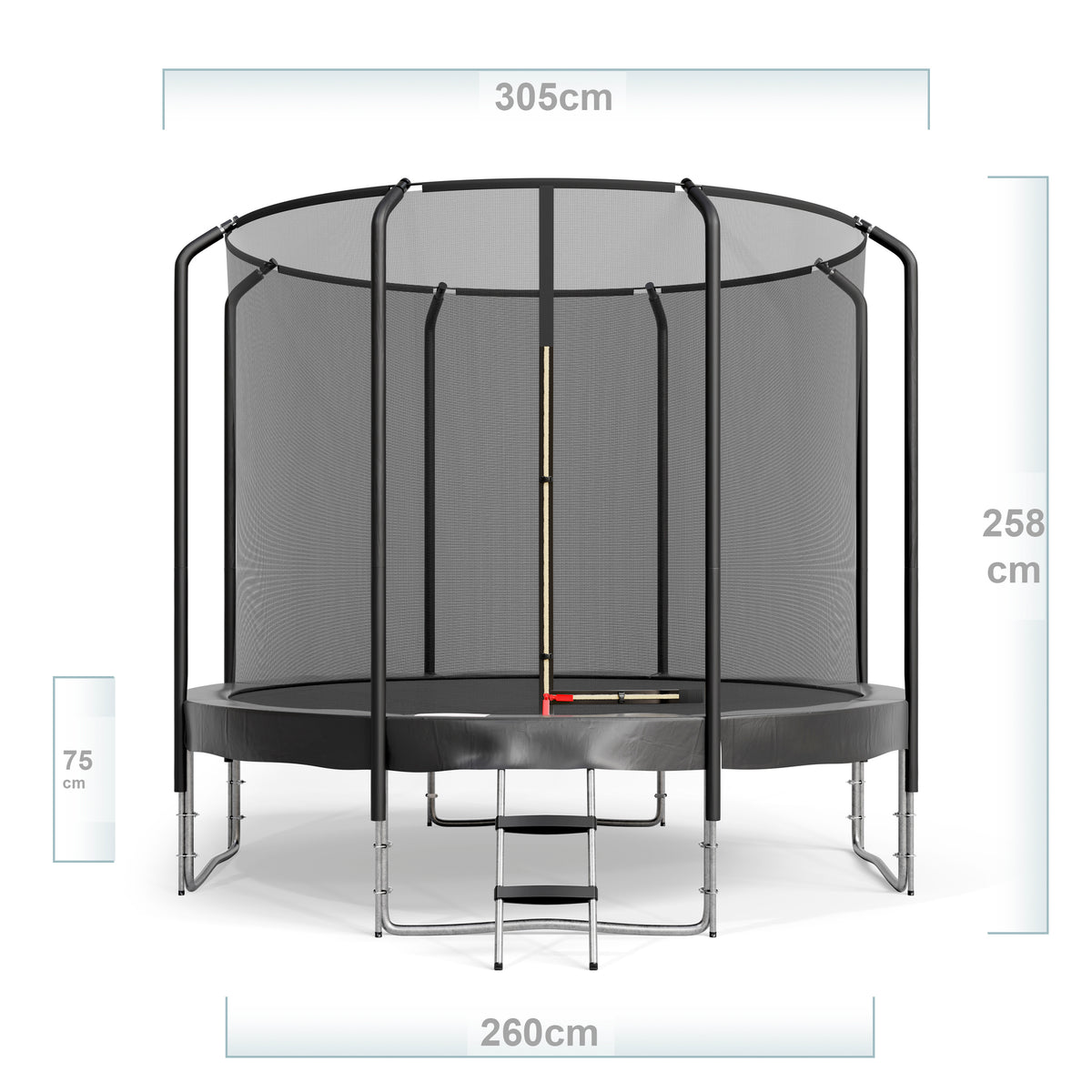 Trampoline Semi-Pro 10FT-305cm Noir