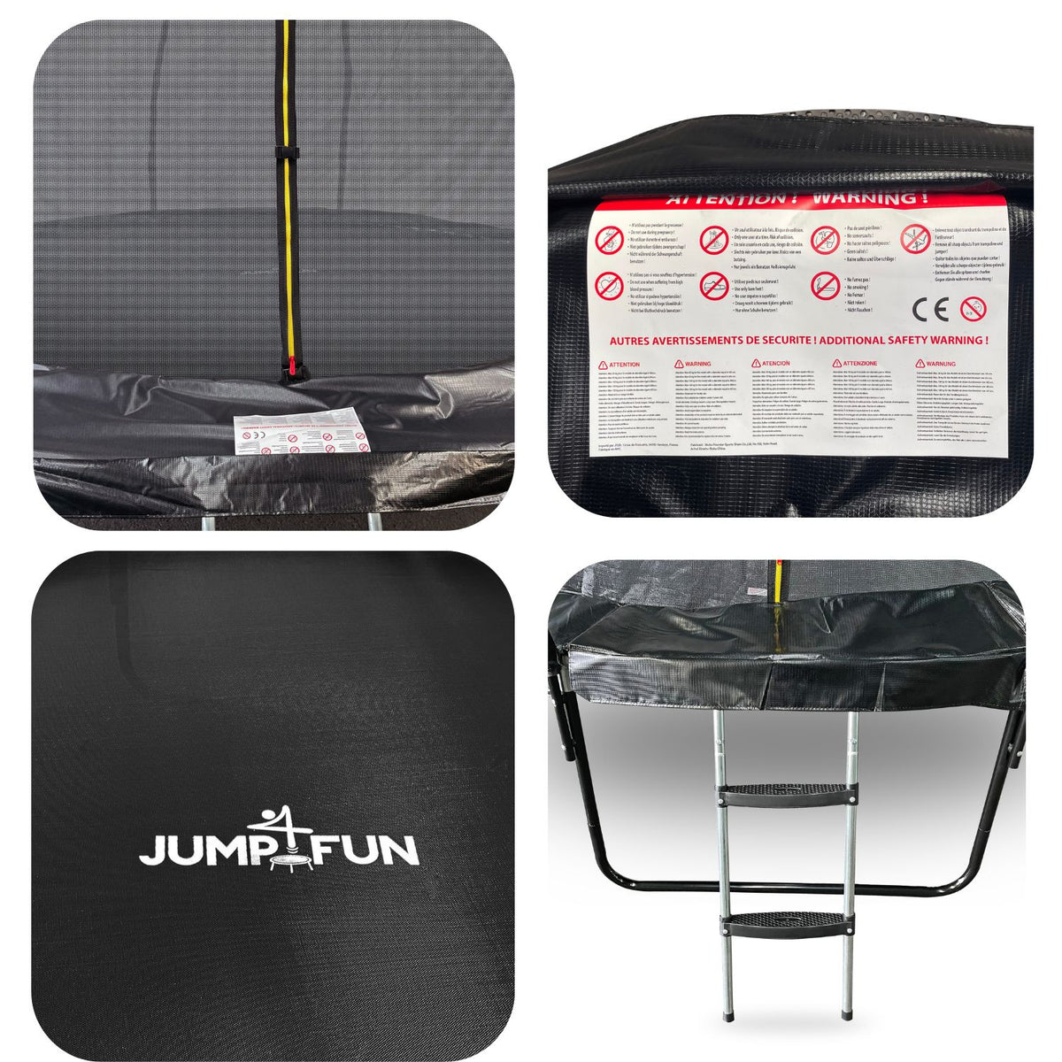 Trampoline Jump4Fun Pumpkin 8FT-244cm Noir