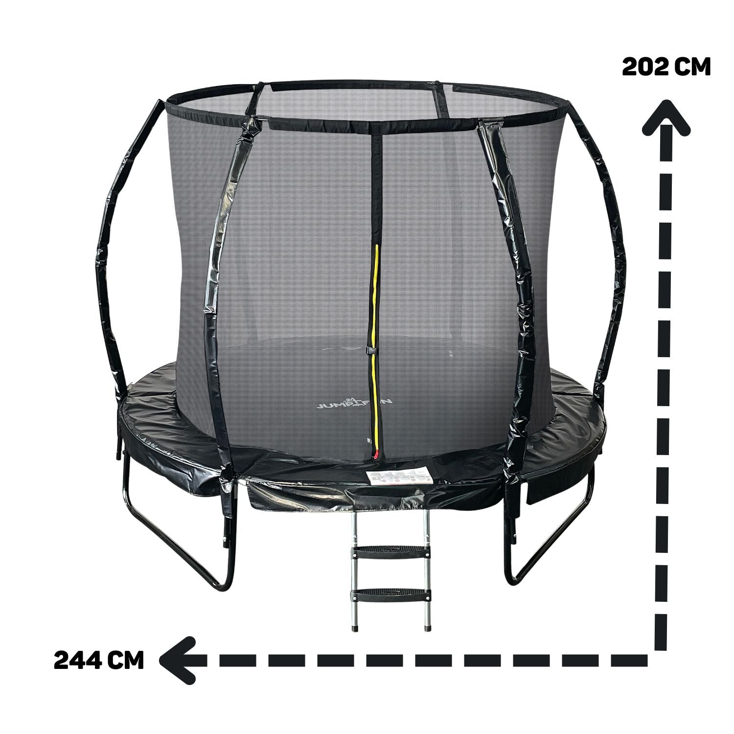Trampoline Jump4Fun Pumpkin 8FT-244cm Noir
