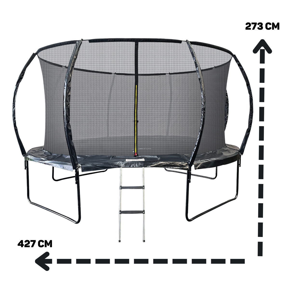 Trampoline Jump4Fun Pumpkin 14FT-366cm Noir