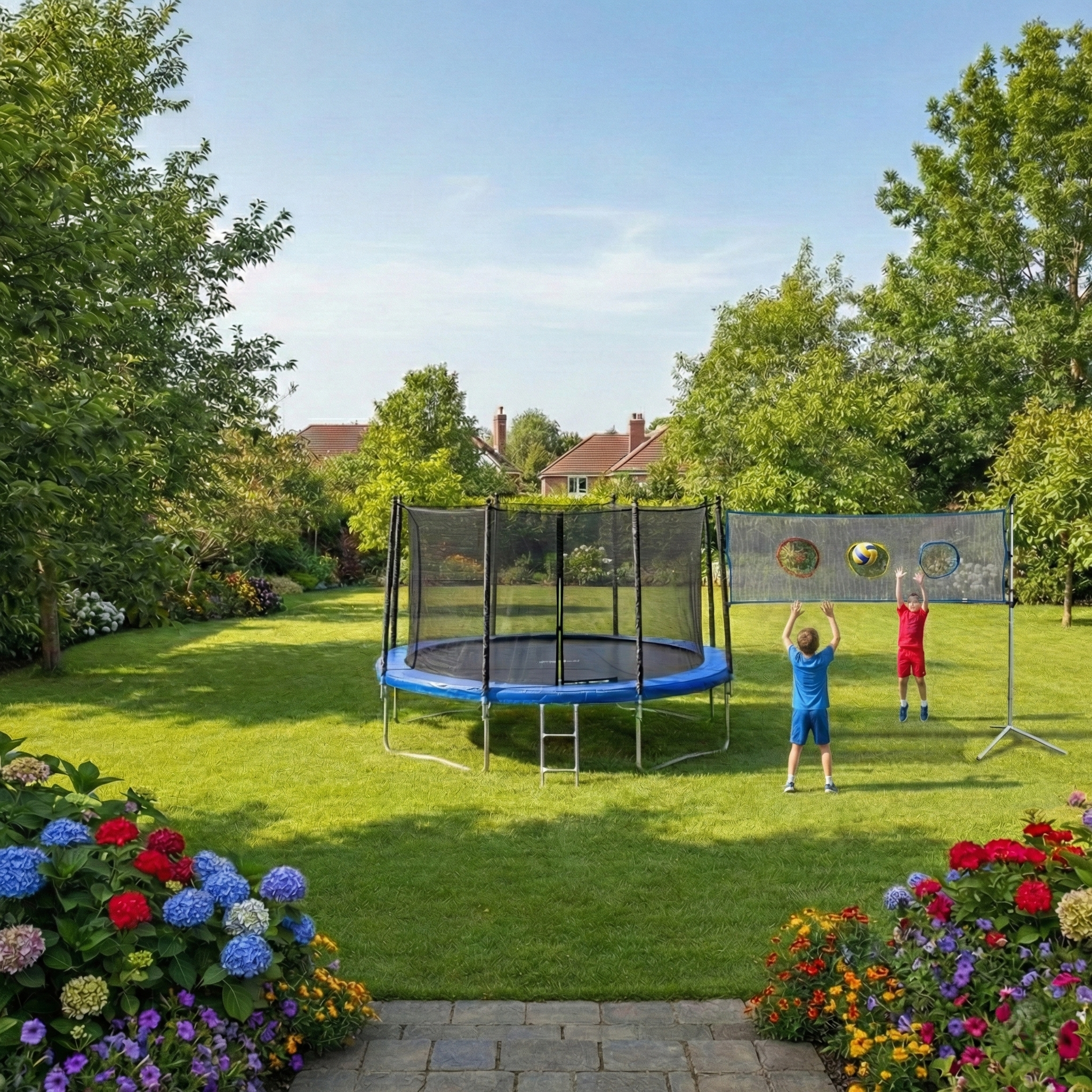 Filet multi jeux pour trampoline