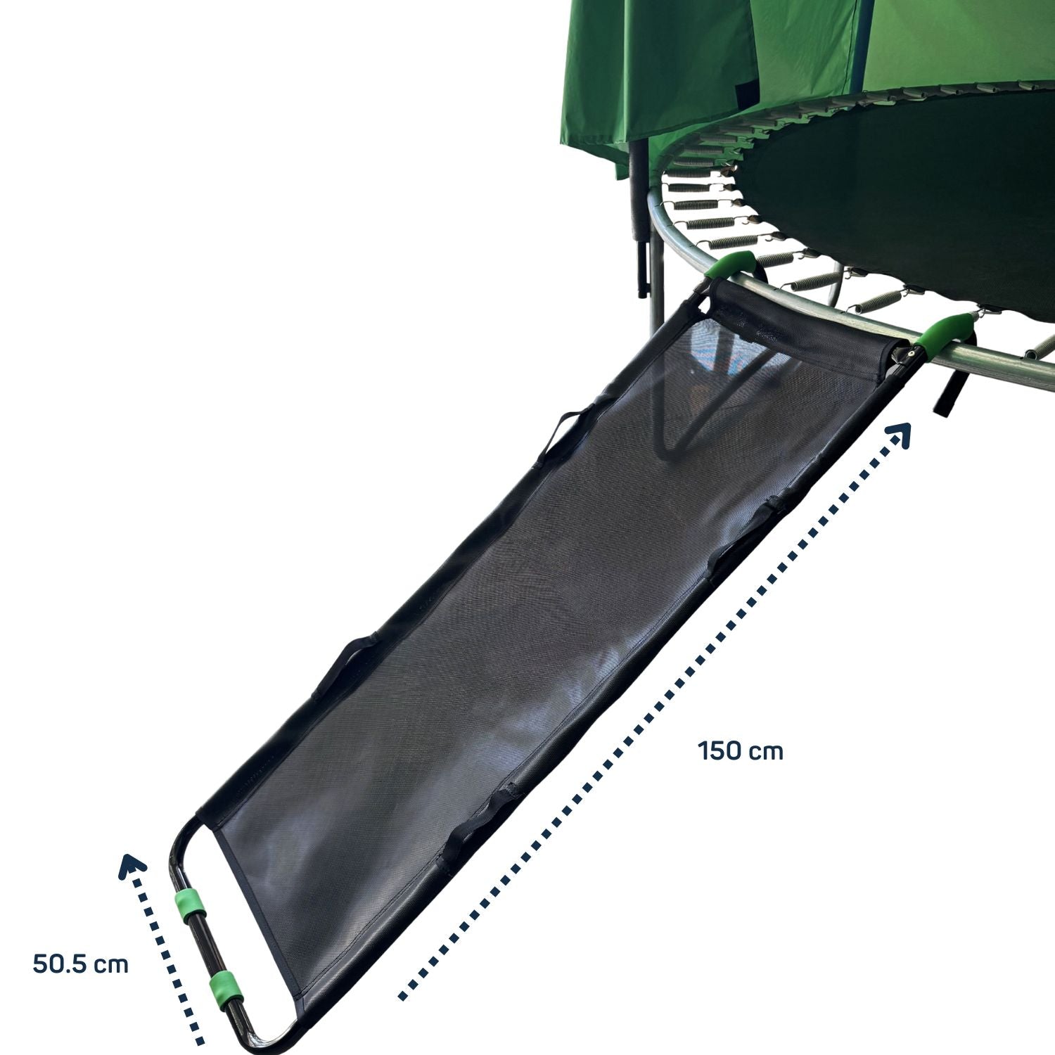 Echelle toboggan pour trampoline - Noir