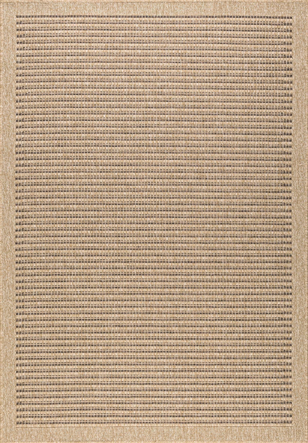 Tapis effet jute naturel uni marron - Nature