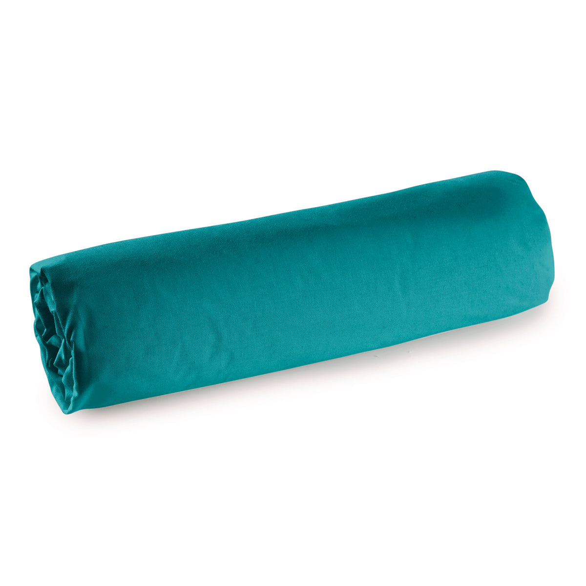Drap housse Percale 180 x 200 cm Pur Coton Peigné Longues Fibres 80 Fils/cm² Paon
