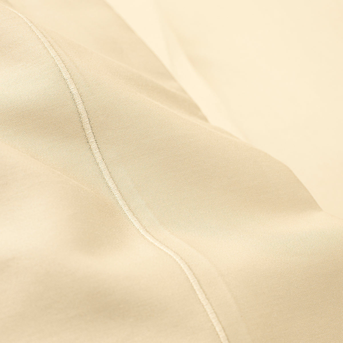 Drap Plat Percale 180 x 290 cm Pur Coton Peigné Longues Fibres 80 Fils/cm² Ivoire