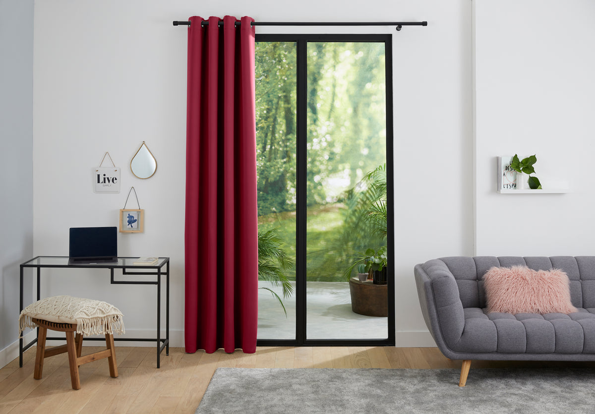 Rideau occultant 140 x 260 cm Cerise
