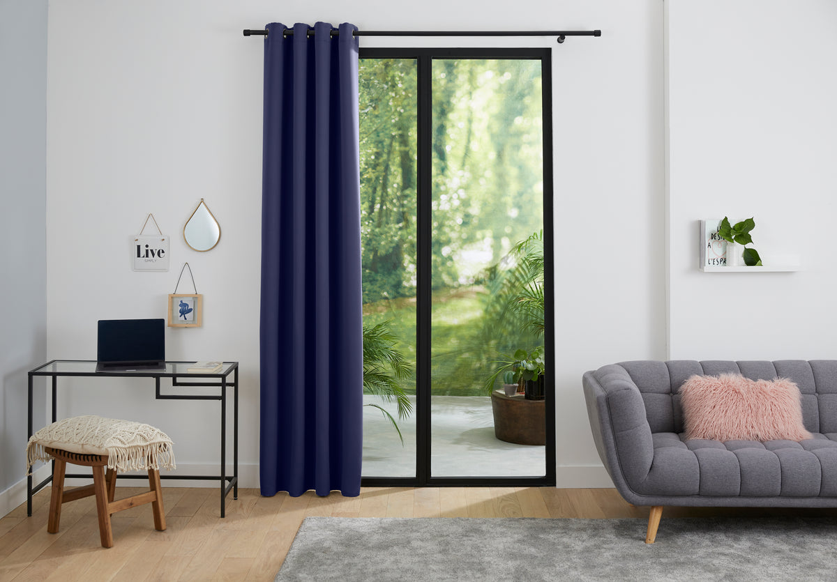 Rideau occultant 140 x 260 cm Bleu nuit