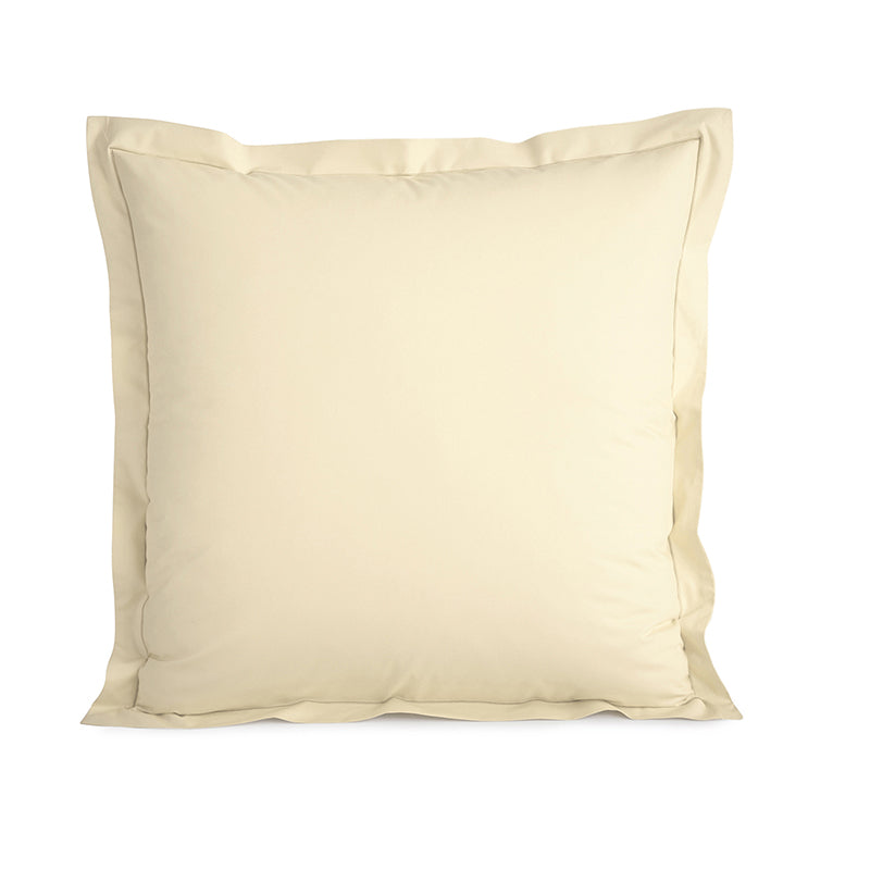 Taie d'oreiller Percale 65 x 65 cm  Pur Coton Peigné Longues Fibres 80 Fils/cm² Ivoire