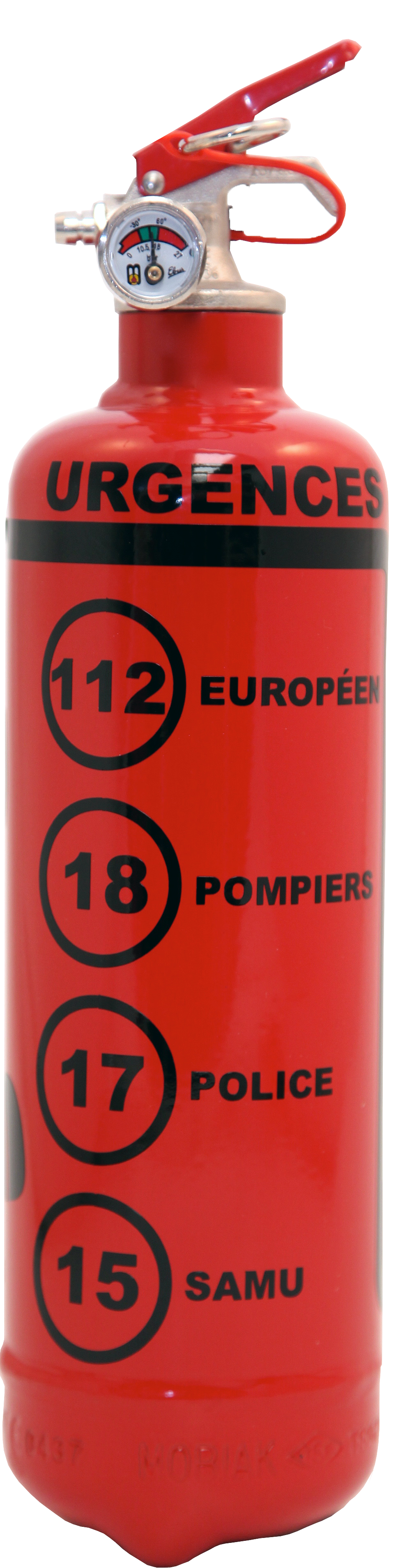 Extincteur  1kg URGENCES France ROUGE