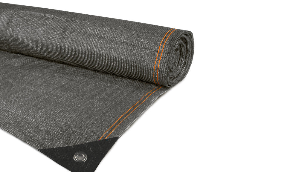 Brise vue occultant  1x10 m 220 gr/m² gris