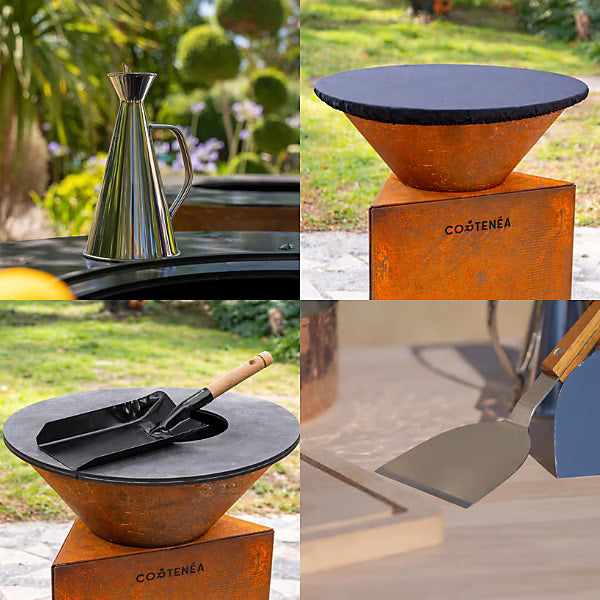 Kit entretien pour Cortenéa 60 cm (une spatule, une pelle, une housse et une burette)