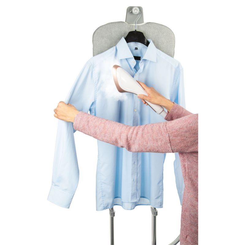 Defroisseur vapeur avec support Blanc