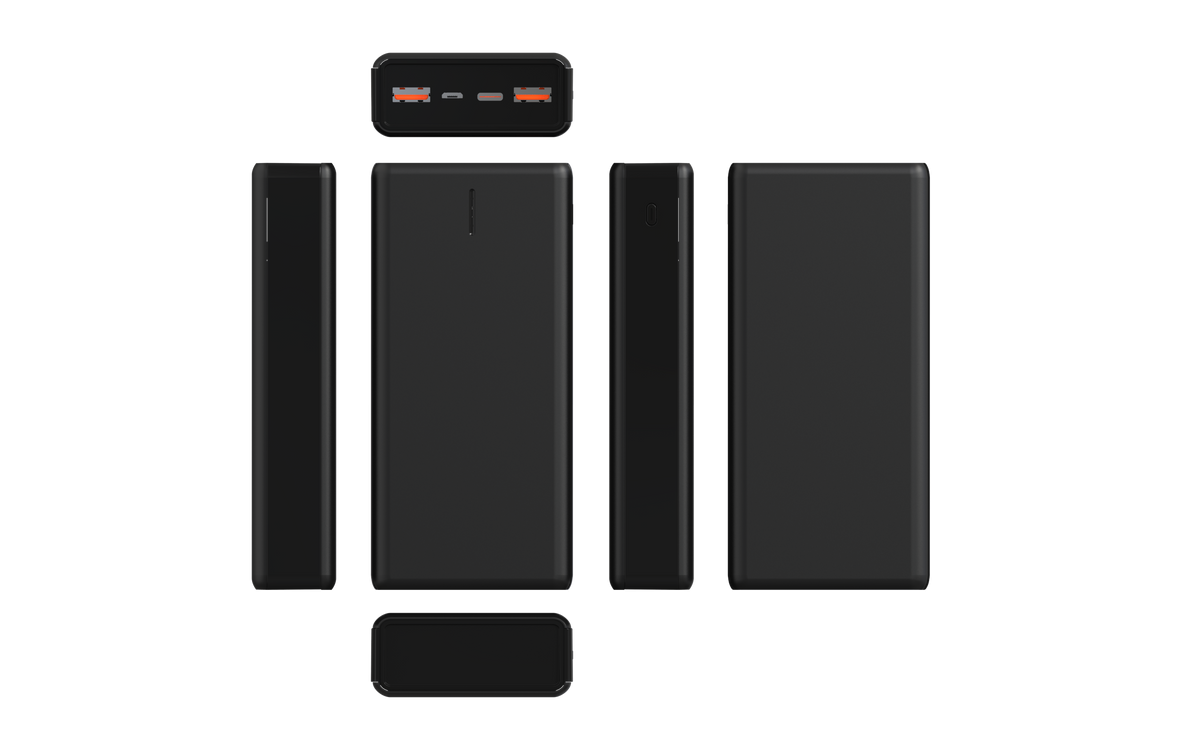 Chargeur mobile Noir Mammoth 20.000 mAh FlinQ