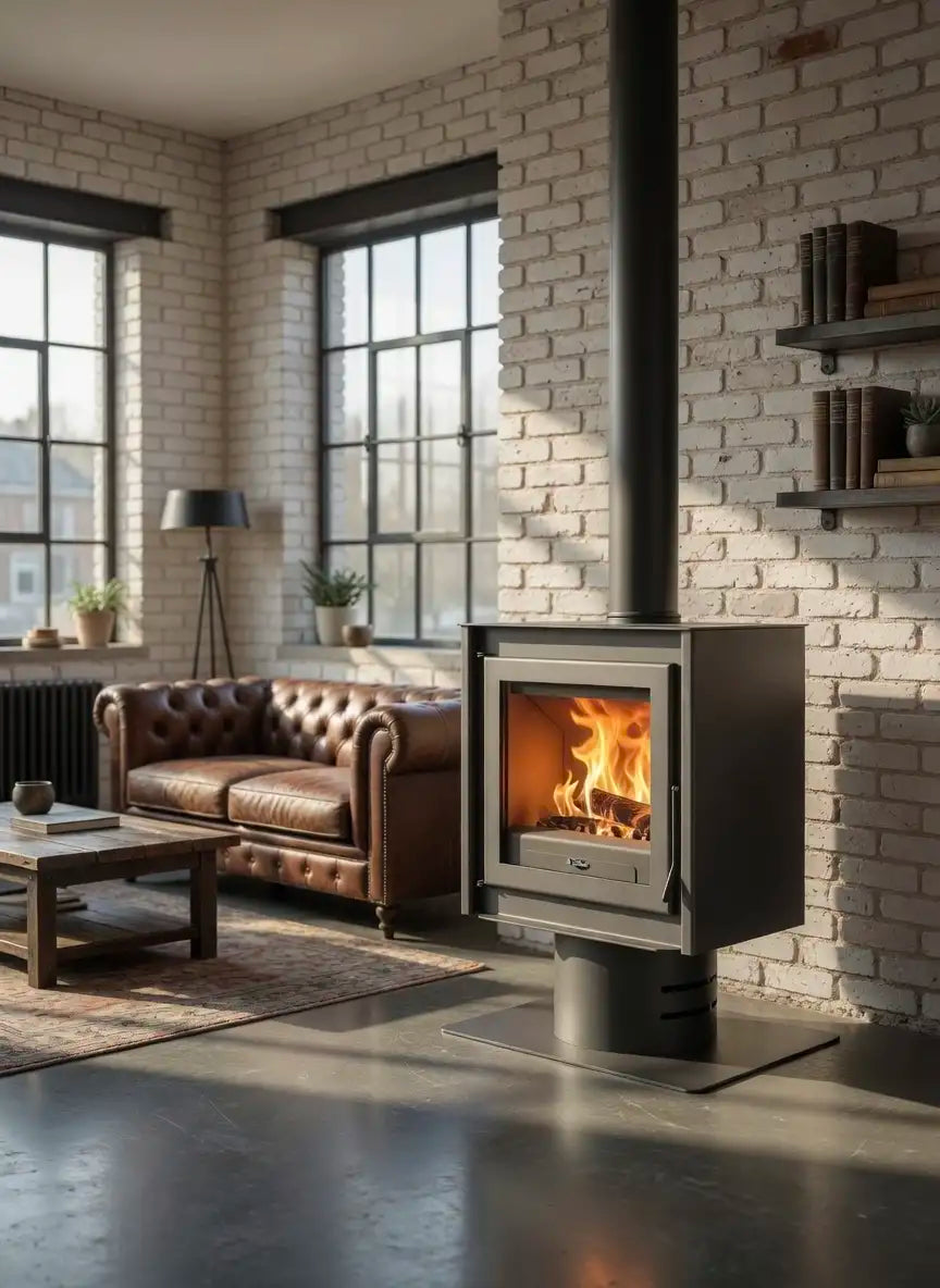 Poêle à bois Toscane - 11 kW - 320 m3 - A+