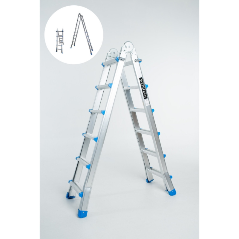 Echelle multifonction semi télescopique, hauteur  5.87m