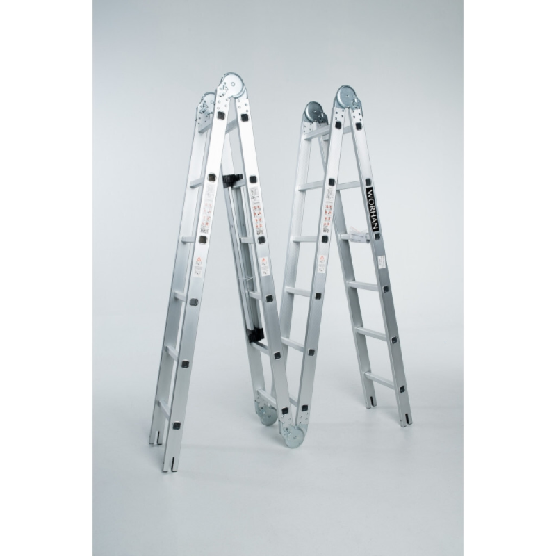 Echelle multifonction pliable 4 x 6 marches - hauteur  6.7 m