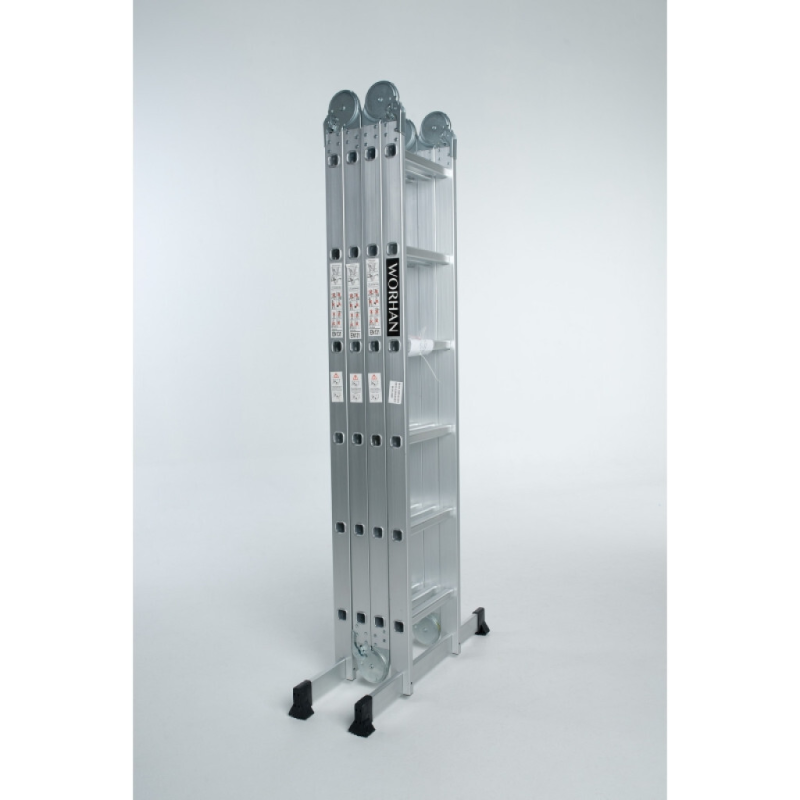 Echelle multifonction pliable 4 x 5 marches - hauteur  5.7 m