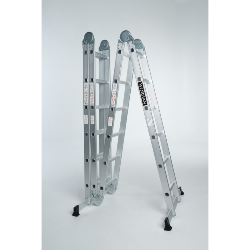 Echelle multifonction pliable 4 x 5 marches - hauteur  5.7 m