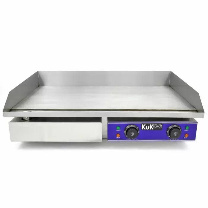Plancha électrique en acier inoxydable de 70 cm