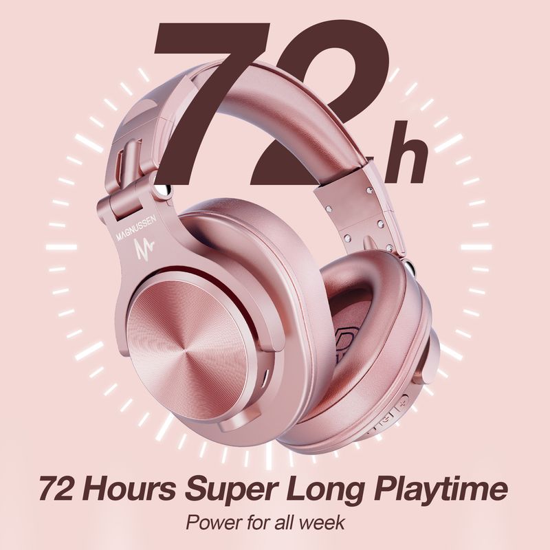 Casque Bluetooth H6 – Son haute fidélité & 72 h d'autonomie - rose