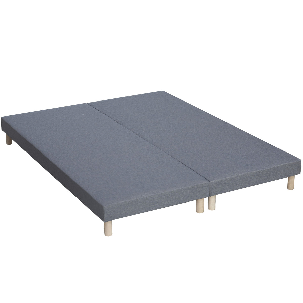 Ensemble 160X200 cm Matelas 30 cm à ressorts  7 zones + Mémoire de forme + Sommier KING STYLE  Fabriqué en France