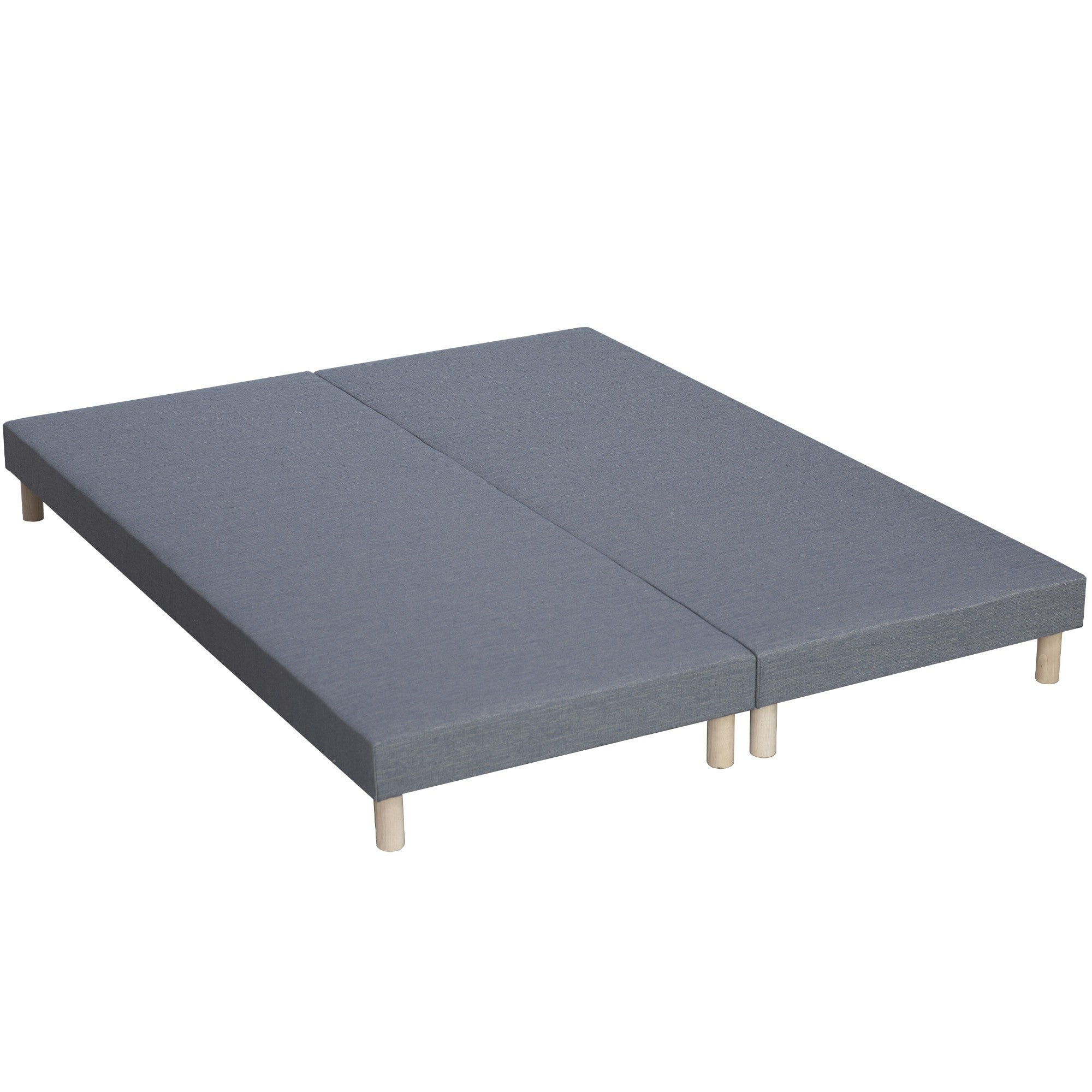 Ensemble 180X200 Matelas ressorts 30 cm 7 zones + Mémoire de forme + Sommier KING STYLE Fabriqué en France