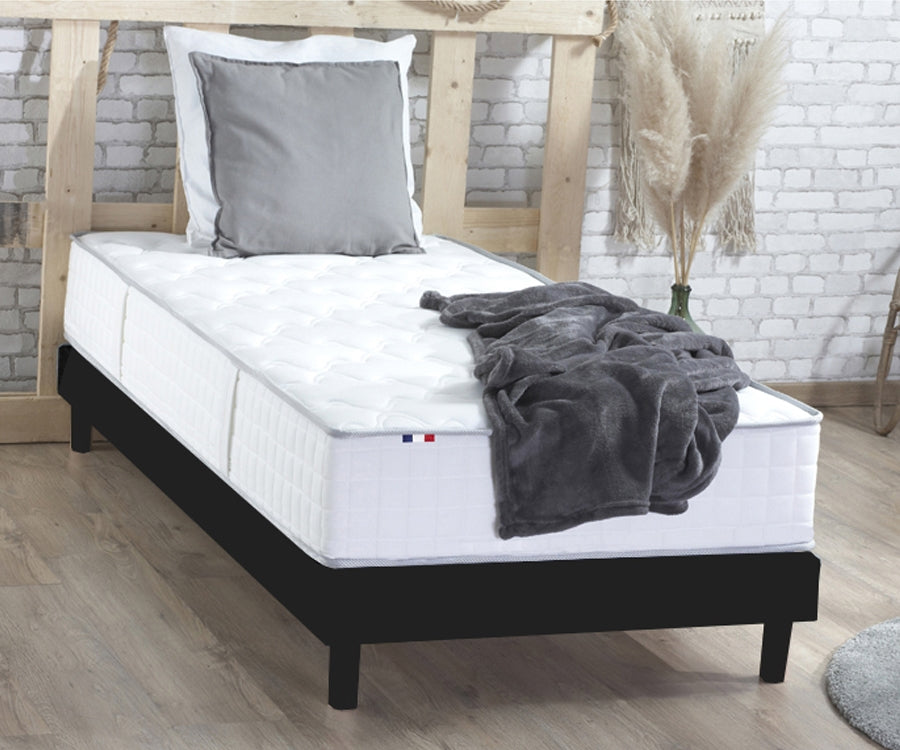 Pack matelas 24 cm  sommier  90x200 cm