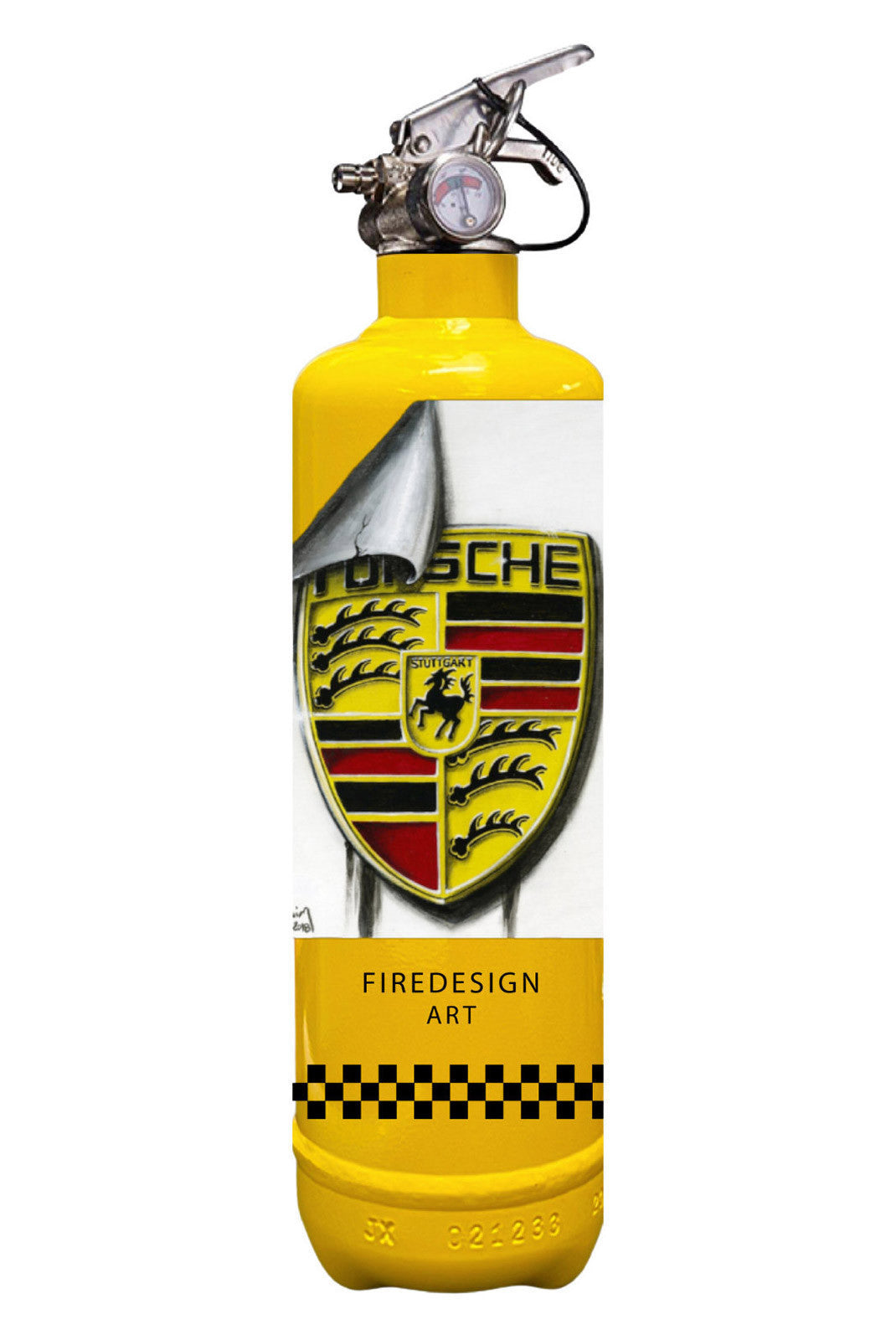 Extincteur  1kg PORSCHE STUTTGART JAUNE