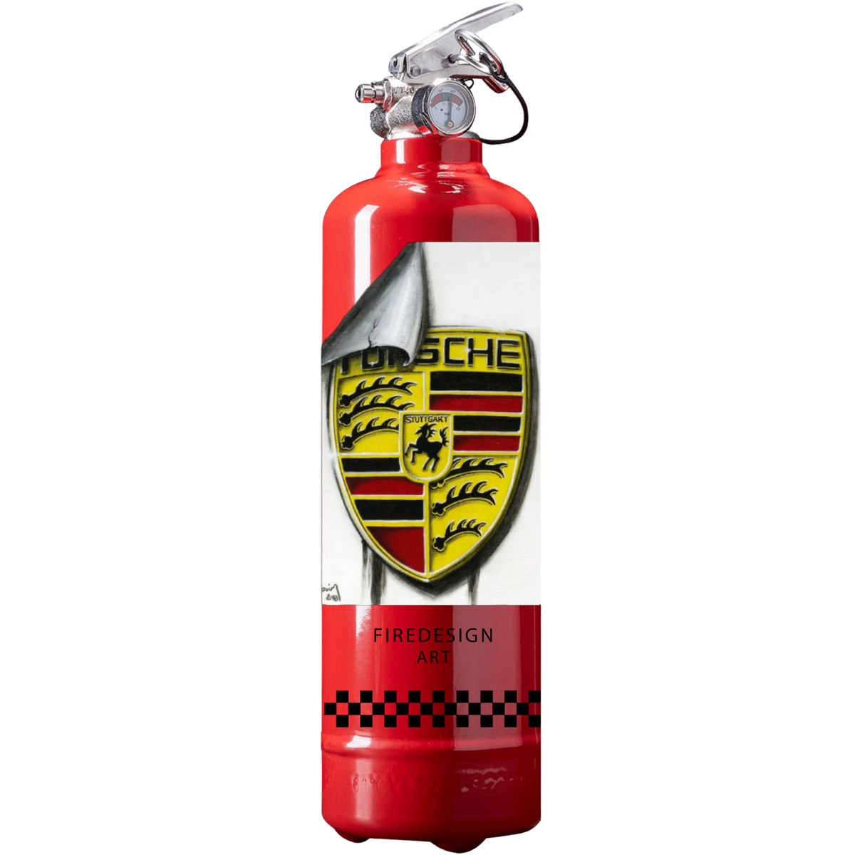 Extincteur  1kg PORSCHE STUTTGART ROUGE