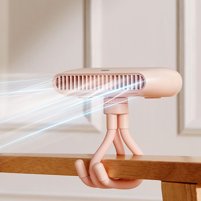 Ventilateur portable compact rose