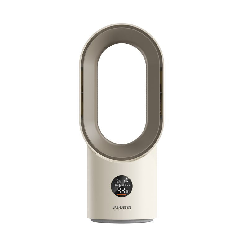 Ventilateur brumisateur sans pale beige sans fil