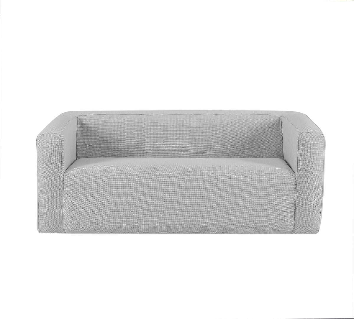 Canapé gonflable 2-3 places Terracotta - Intérieur et extérieur - Couleur Gris clair