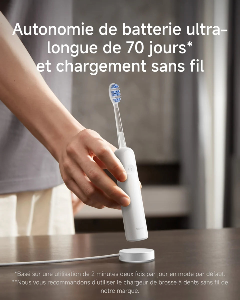 Brosse à dents  Wave blanche