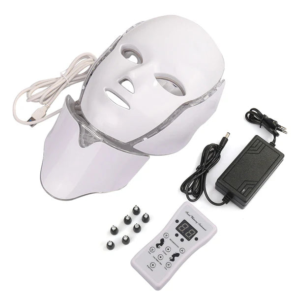 Masque LED visage luminothérapie 7 couleurs