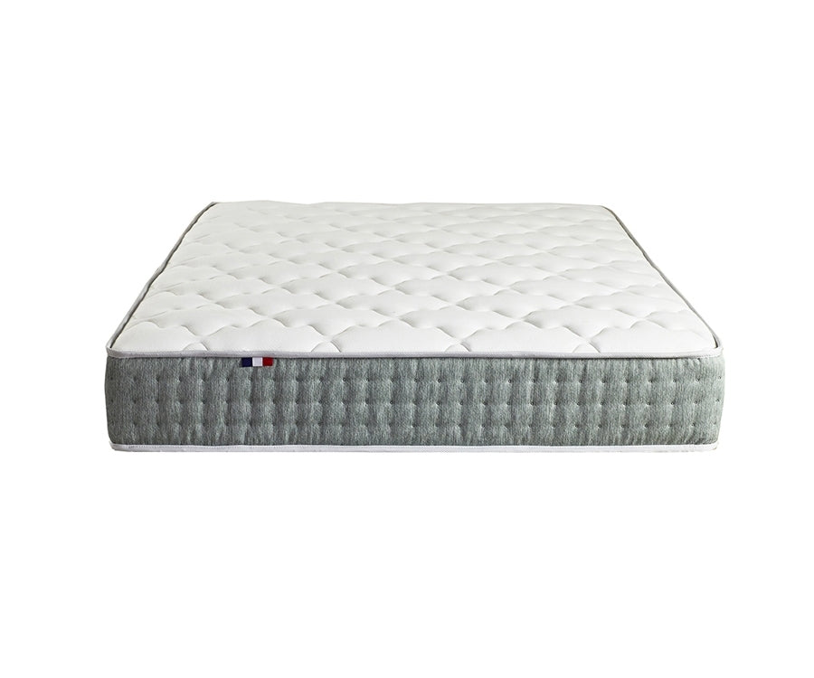 Matelas Ressort 26 cm 7 zones Face Hiver/Eté 180x200 Fabriqué en France